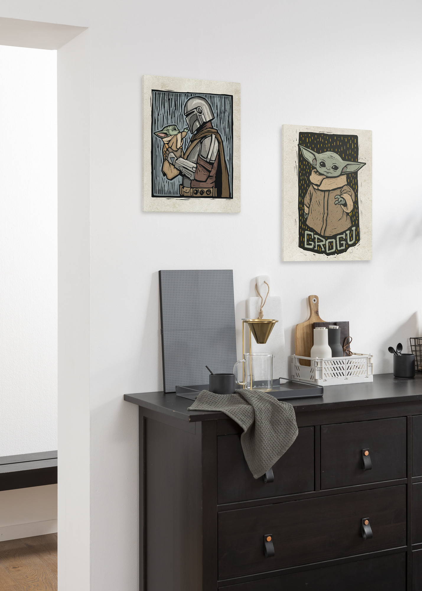 Star Wars The Mandalorian Lino-Cut