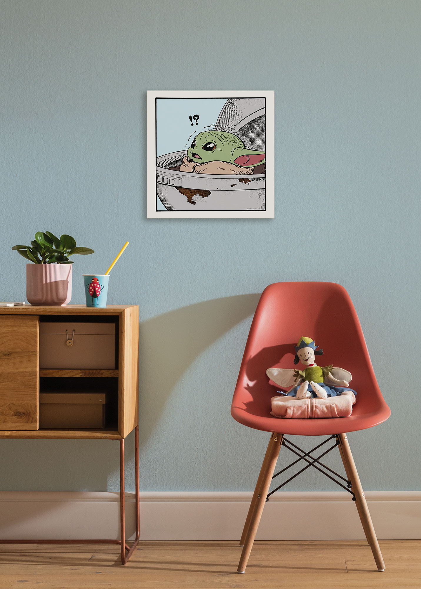 Star Wars The Mandalorian Grogu Shocked