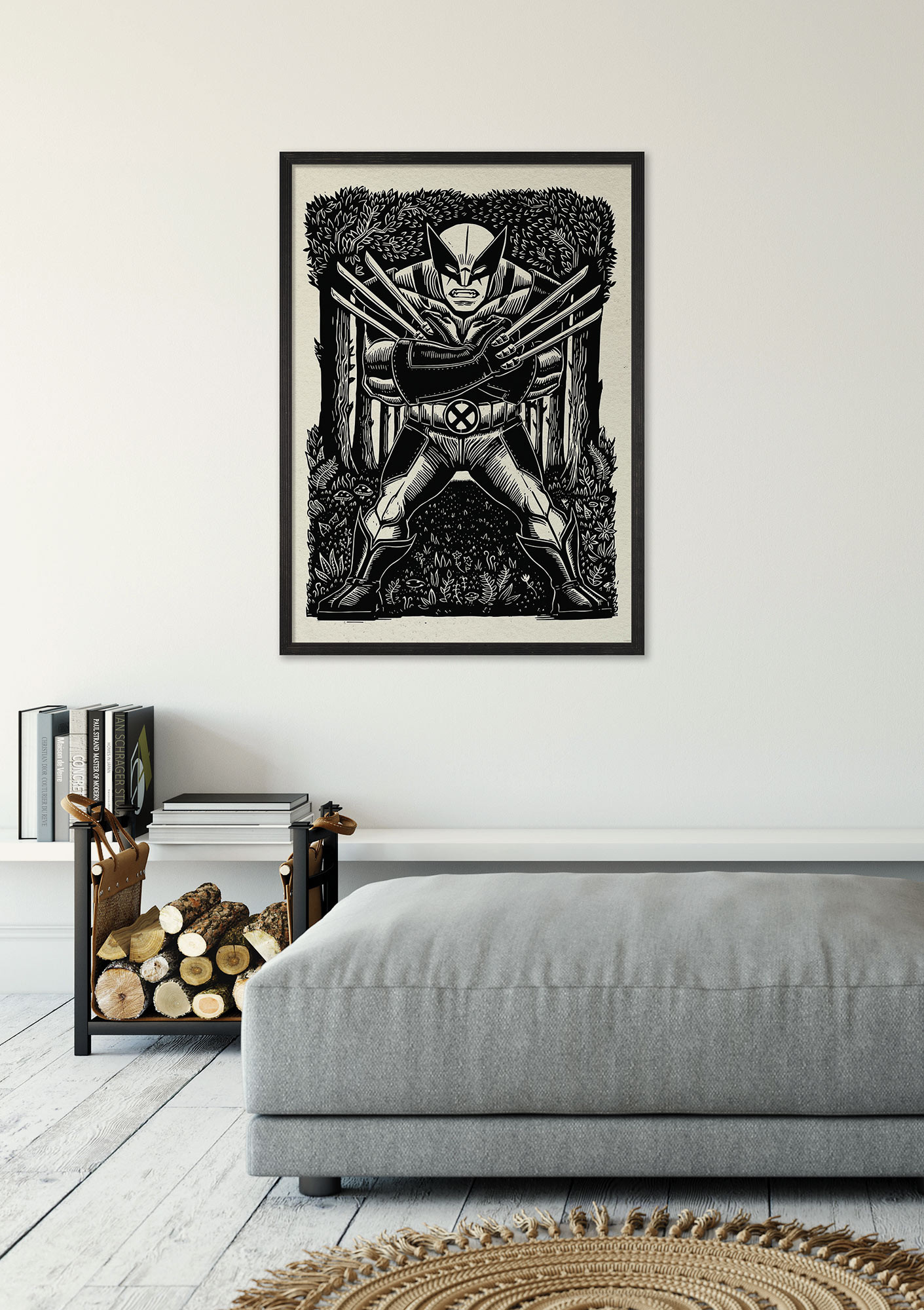 Marvel Wolverine Lino-Cut