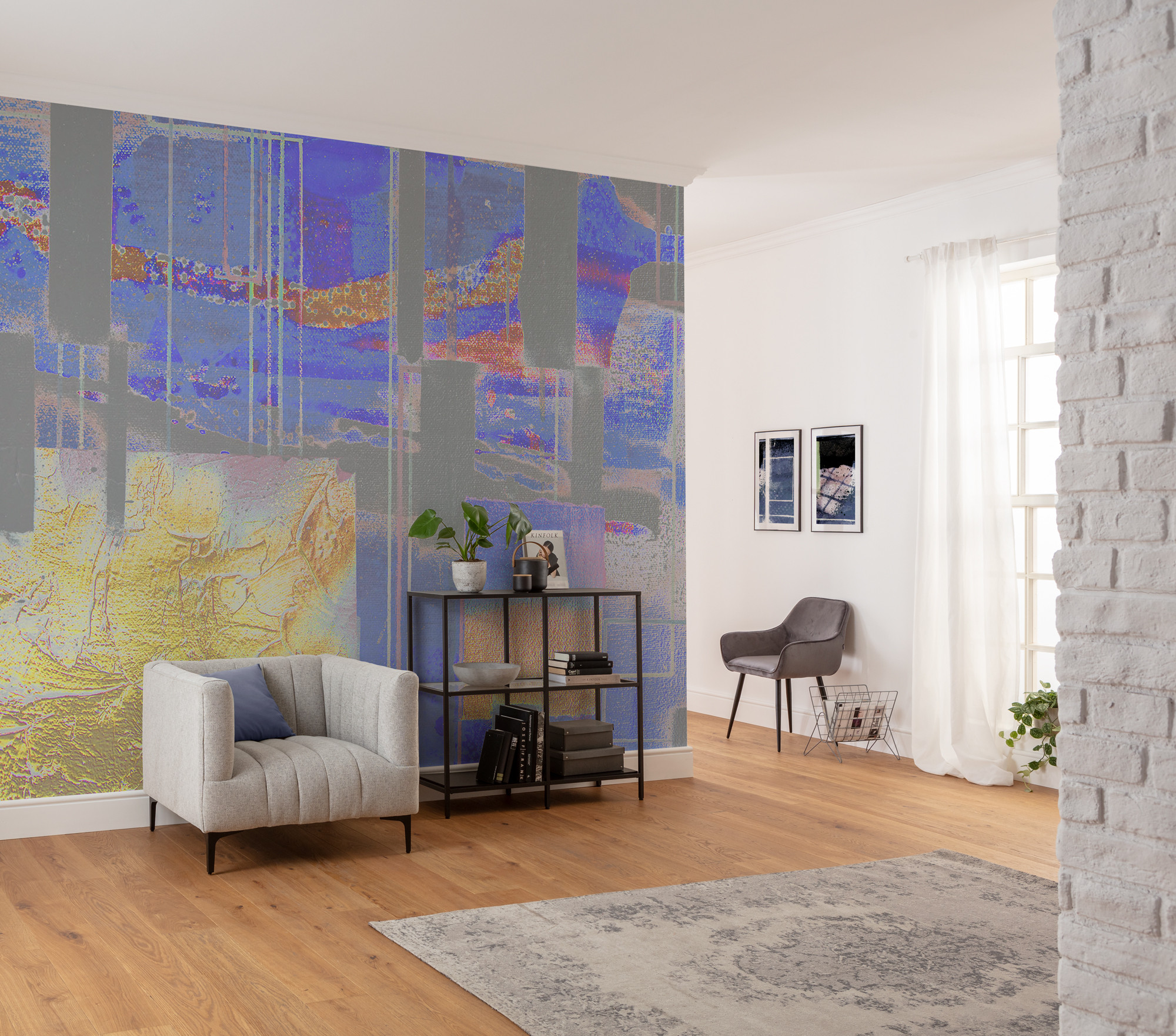 Squares Dropping violett