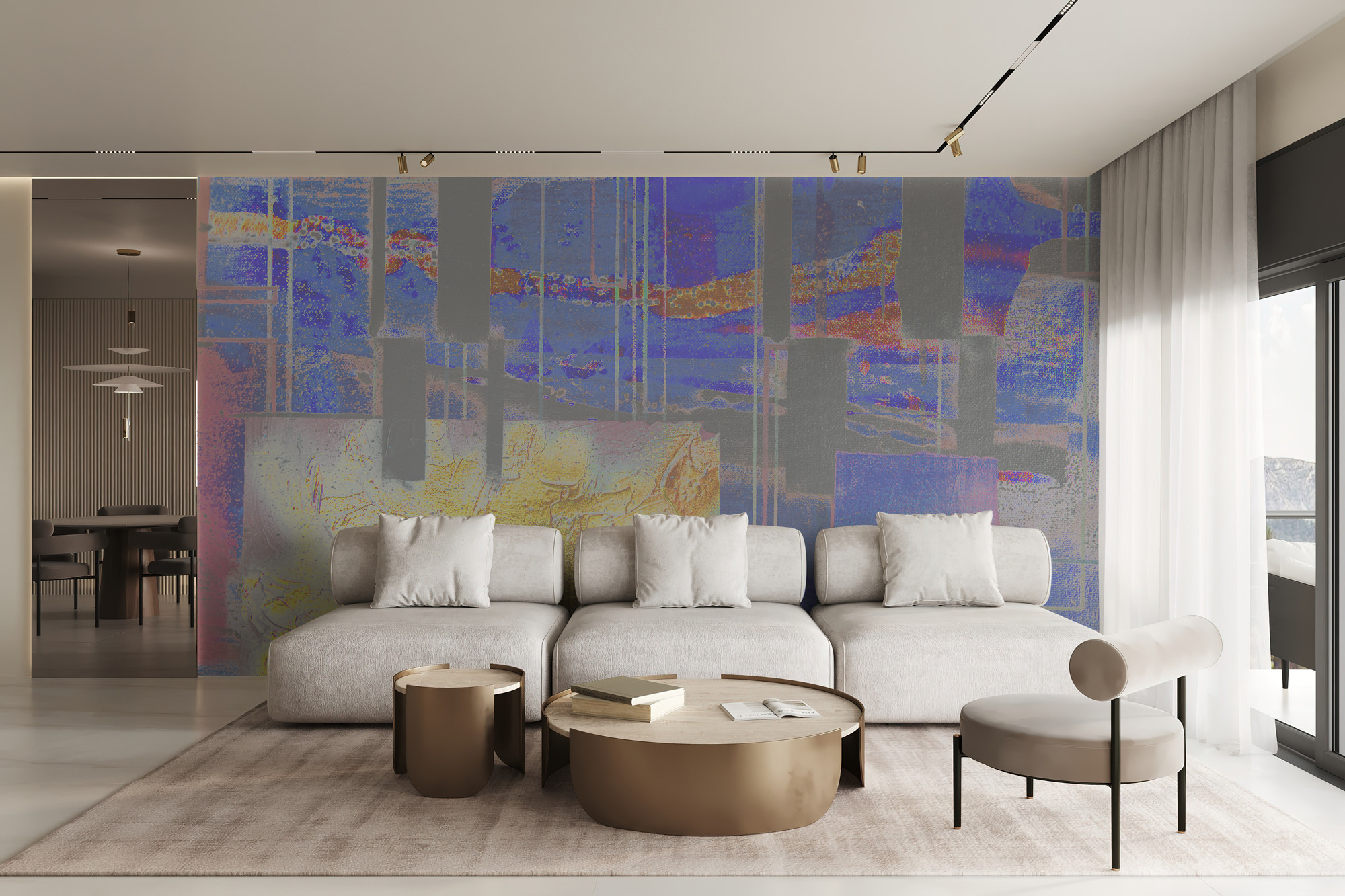 Squares Dropping violett