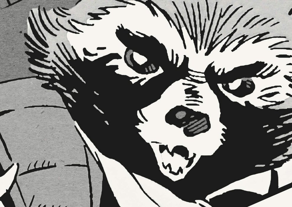 Marvel Classic Comic Panel Monochrome