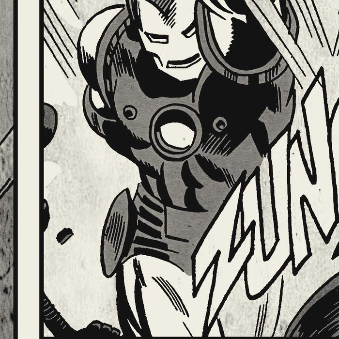 Marvel Classic Comic Panel Monochrome