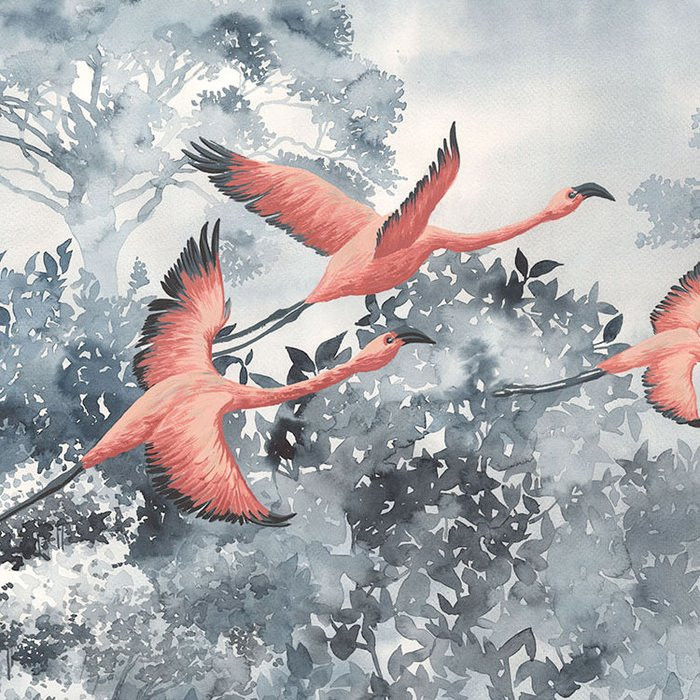 Flamingos in the Sky
