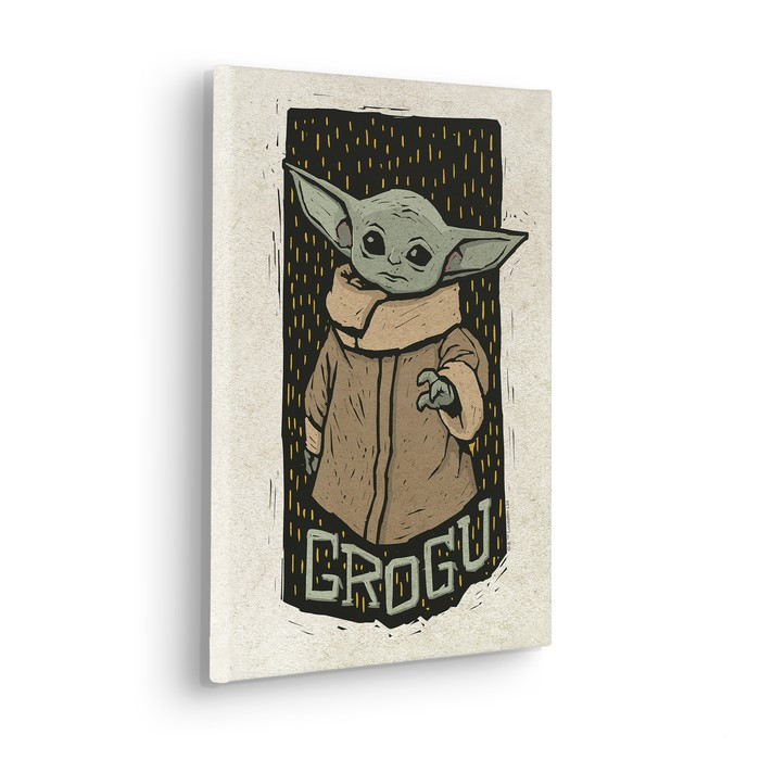 Star Wars The Mandalorian Grogu Lino-Cut