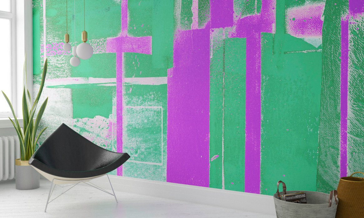 Cuboids Linedup green-violett