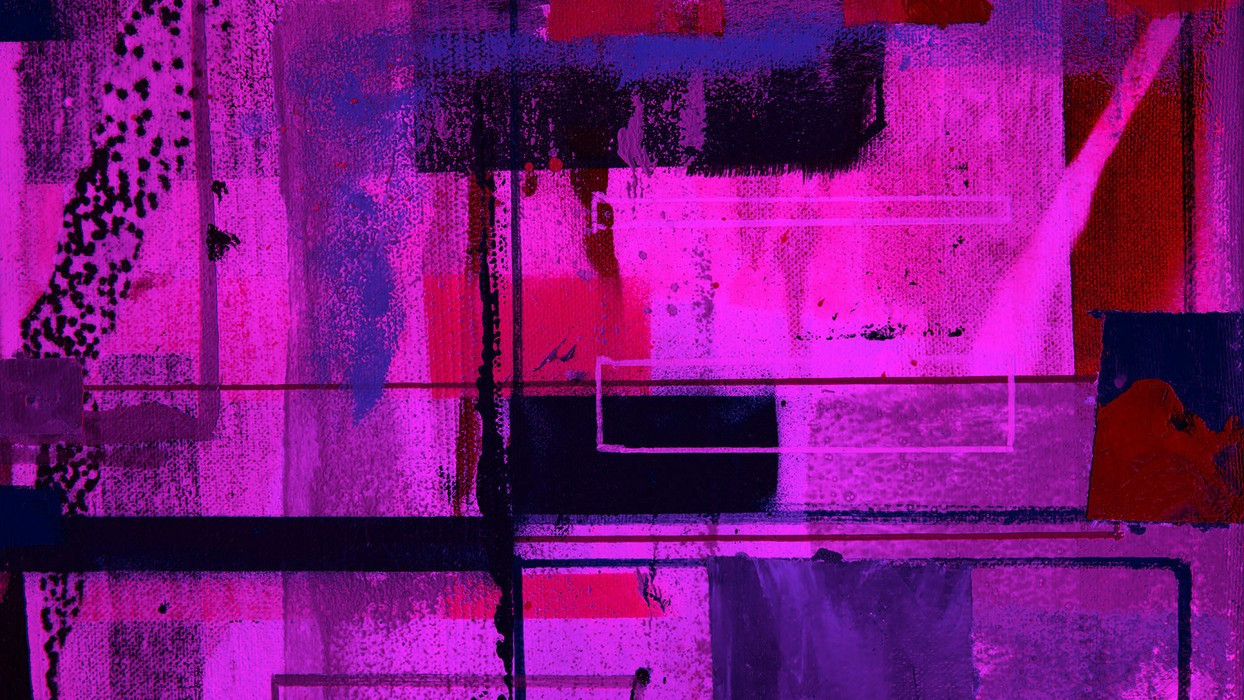 Liquids Dripping pink-blue