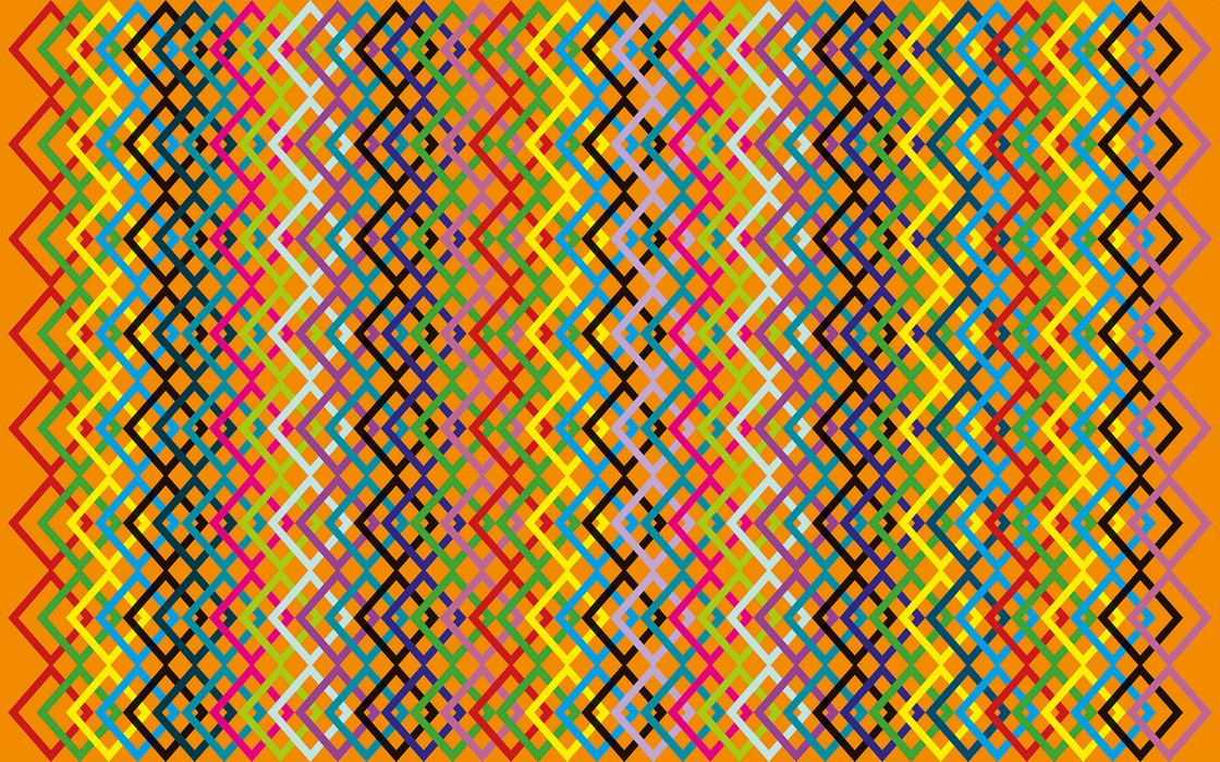 Structure Rhombus orange-bright