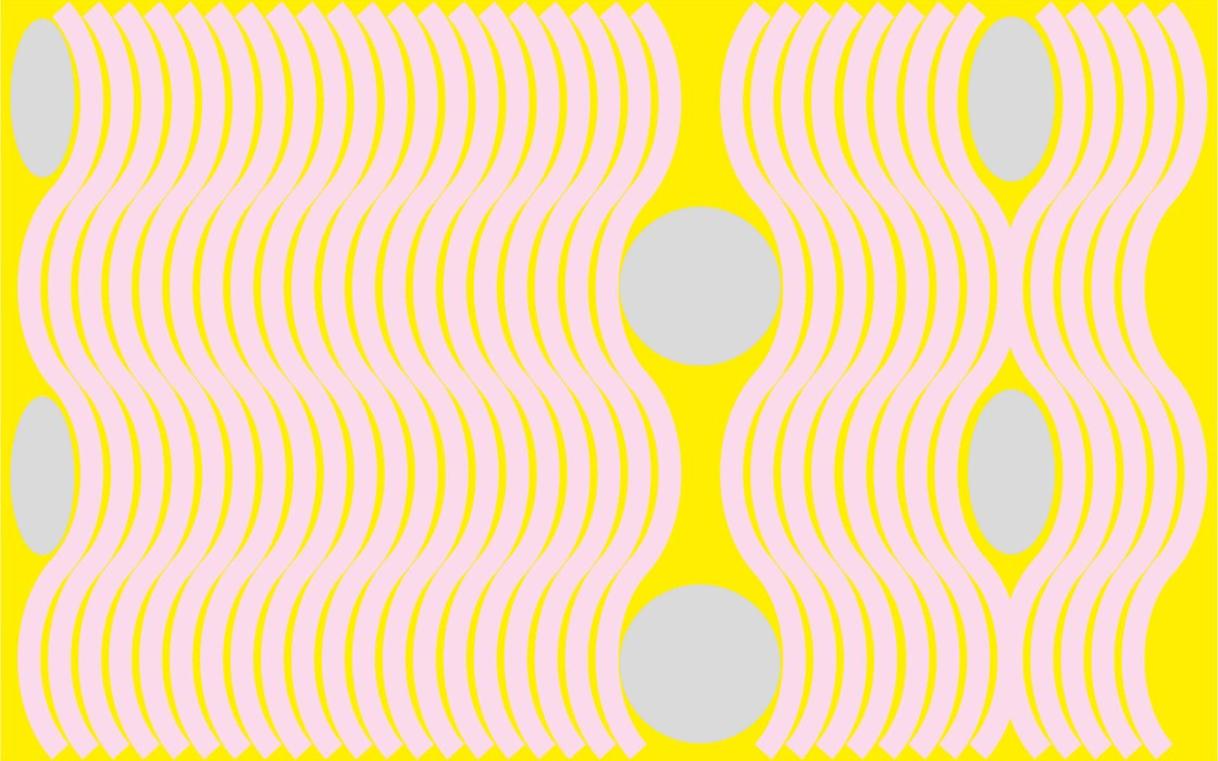Wave yellow-rosegrey