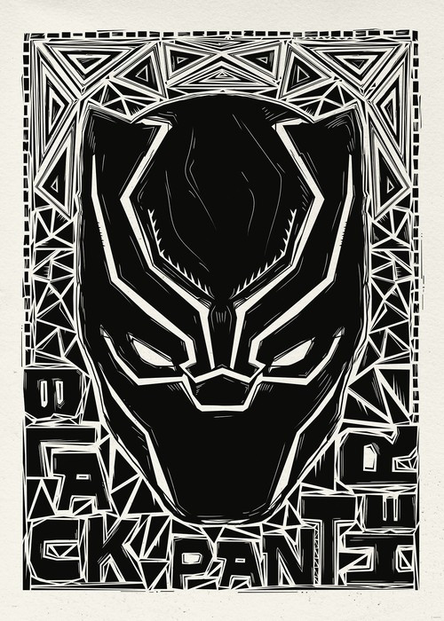 Marvel Black Panther Lino-Cut Helmet
