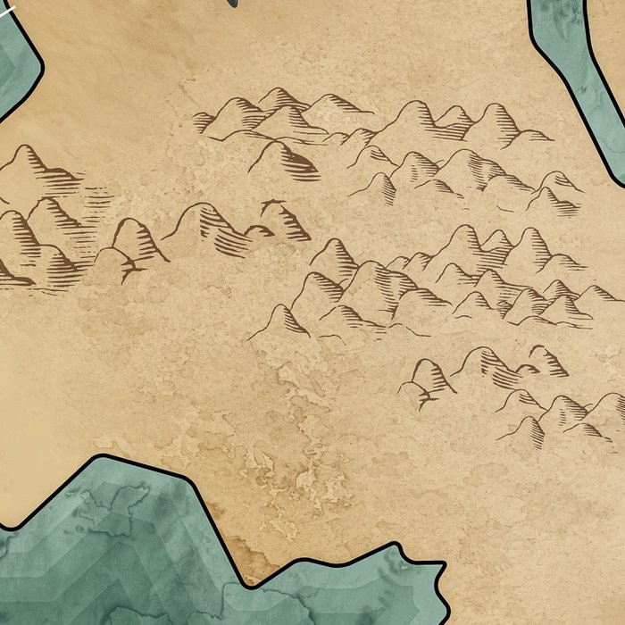 Old Travel Map