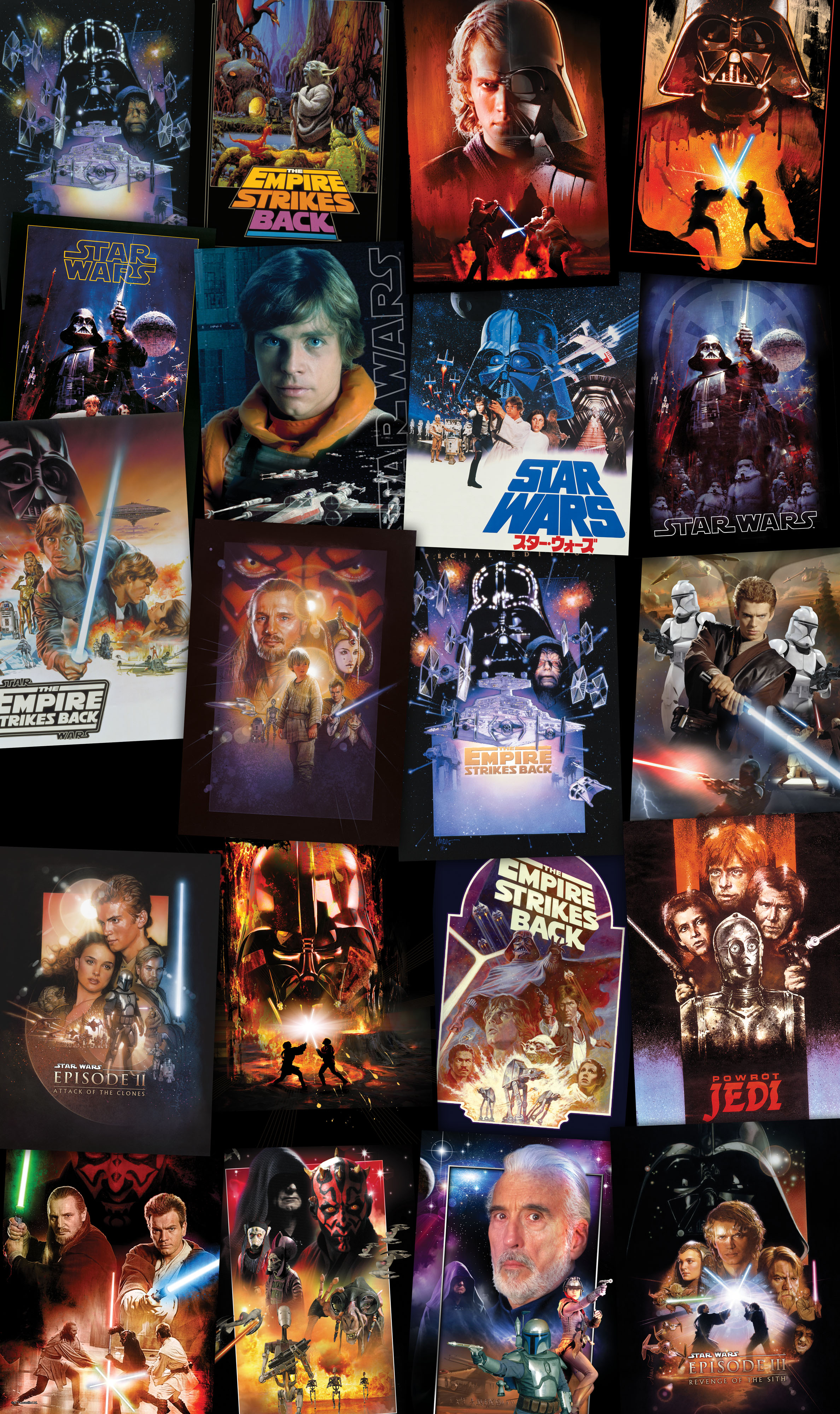 star wars collage poster